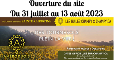 Ferme Améroquois extends its event - Champy from August 11 to 14, 2022