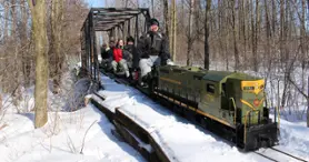 Miniature train ride - Exporail, the Canadian Railway Museum