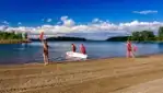 Beach - St. Timothée Islands Regional Park - gold and sandy beach invites you to go for a dip