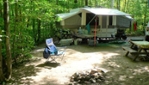Camping, yurts, rustic cabins at Parc de la rivière Batiscan