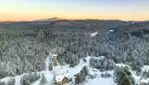 The tree top walk, the perfect place to marvel at the beauty of winter