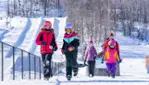 Snow tubing Park at Sommet Saint-Sauveur