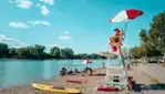 Parasol Parté at Jean-Doré Beach at Park Jean-Drapeau