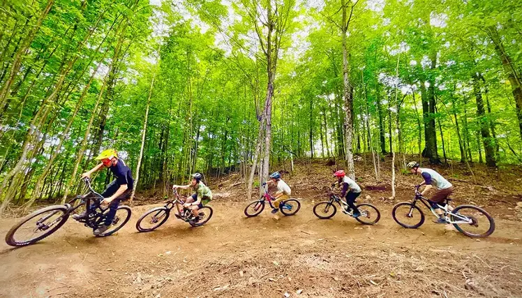 The Vorlage Center offers mountain biking trails